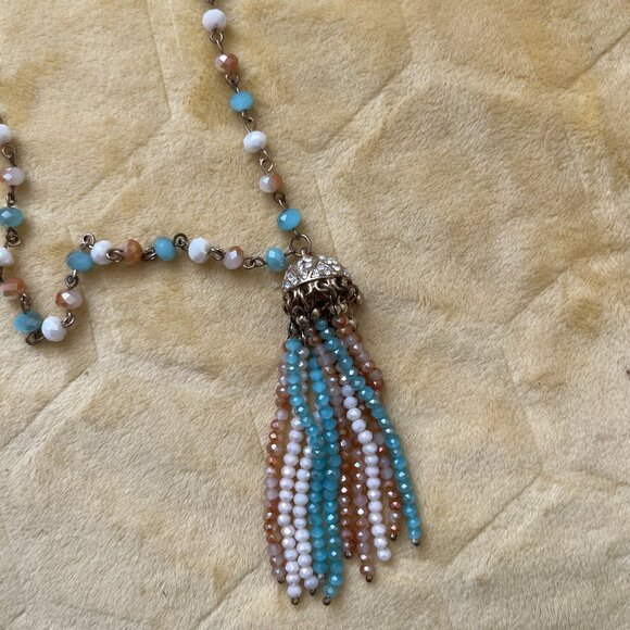 Beaded Tassel Necklace - Picture 3 of 3